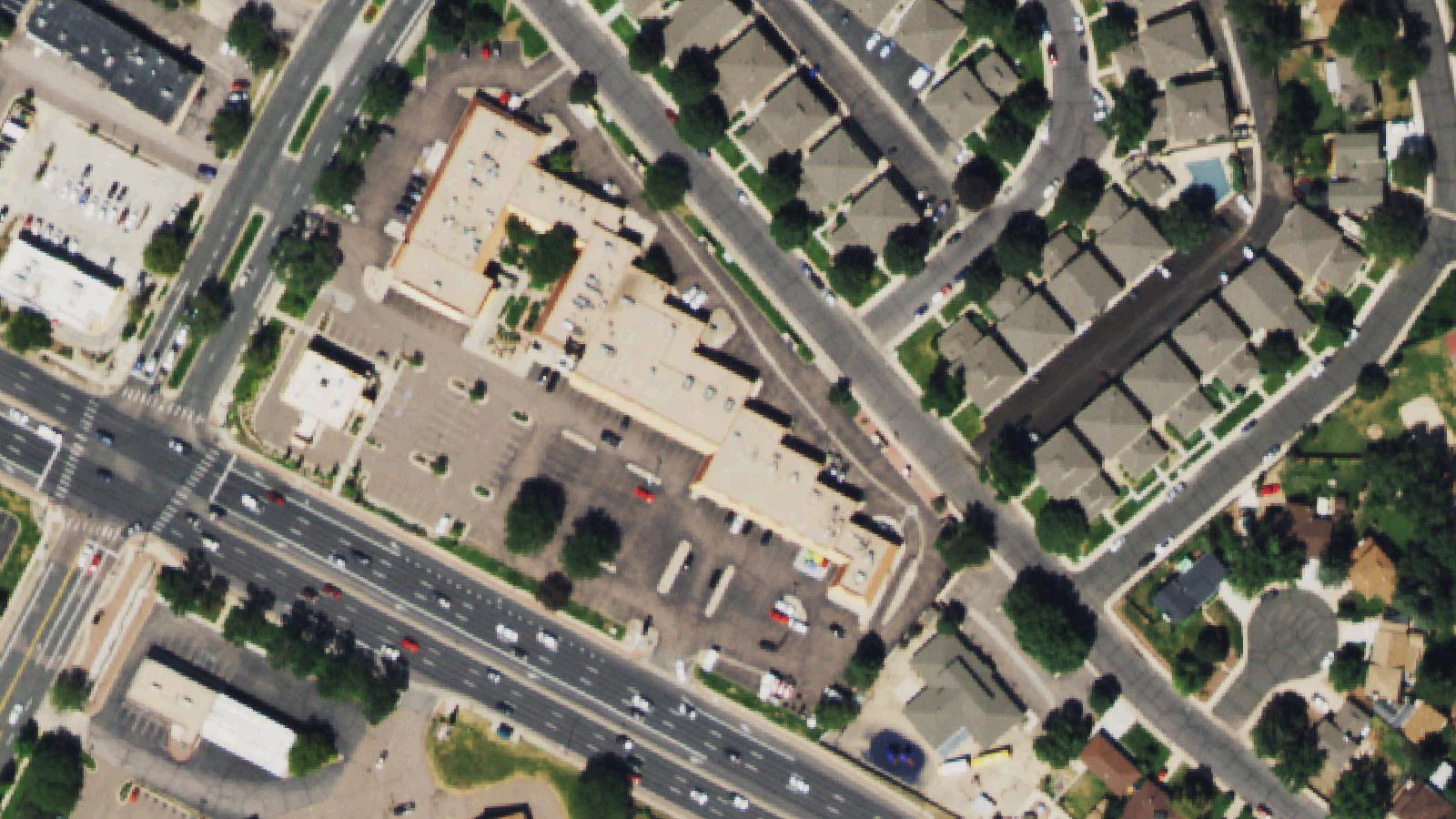 Aerial survey view of British Home Shop