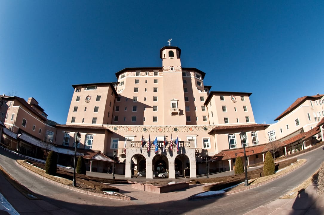 The Mediterranean Revival style Broadmoor Hotel, Colorado Springs, Colorado.