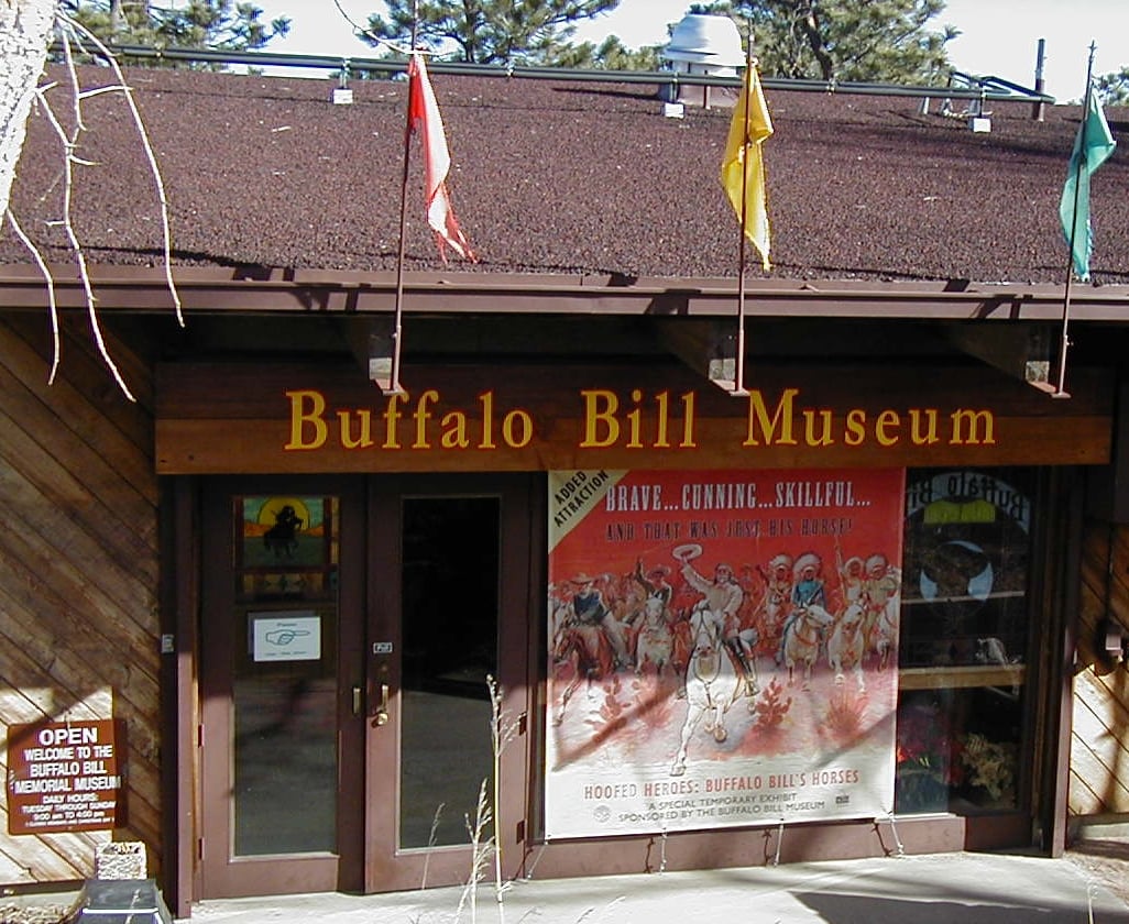 The Buffalo Bill Museum building on Lookout Mountain near Golden, Colorado