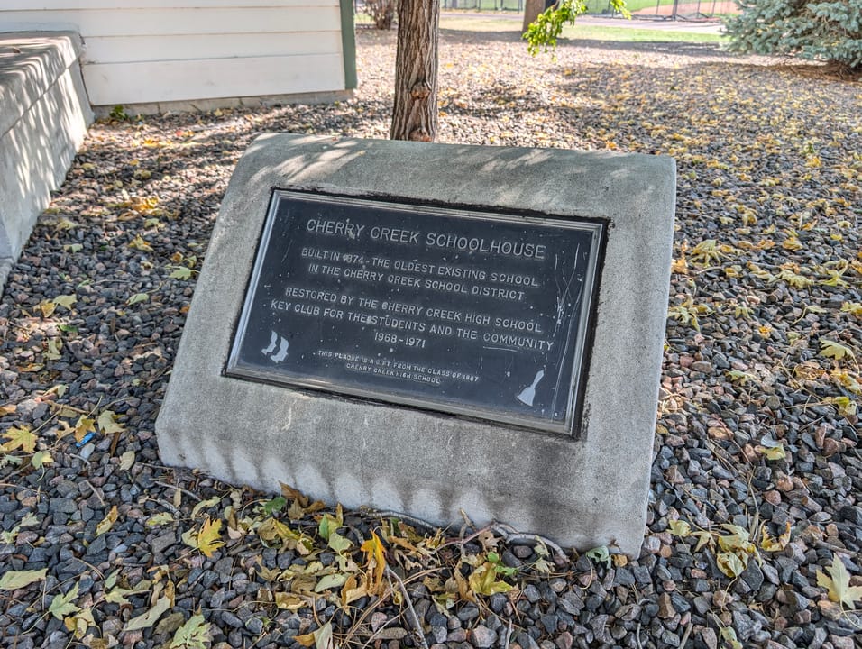 Arapahoe County, Cherry Creek Schoolhouse.