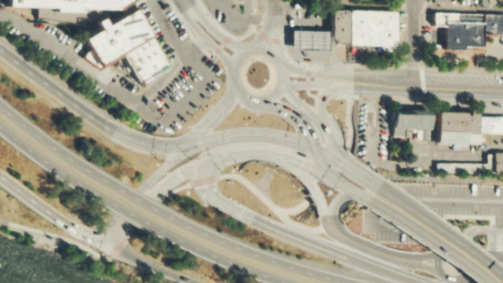 Aerial survey view of Linwood Cemetery and Doc Holliday's Grave