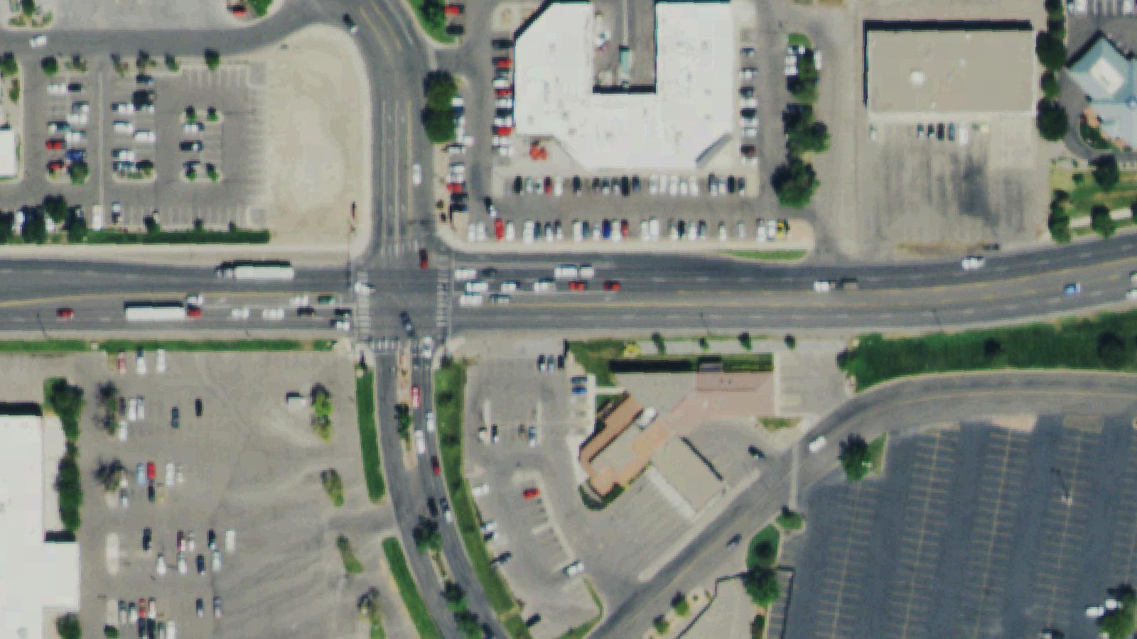 Aerial survey view of Orchard Mesa Cemetery