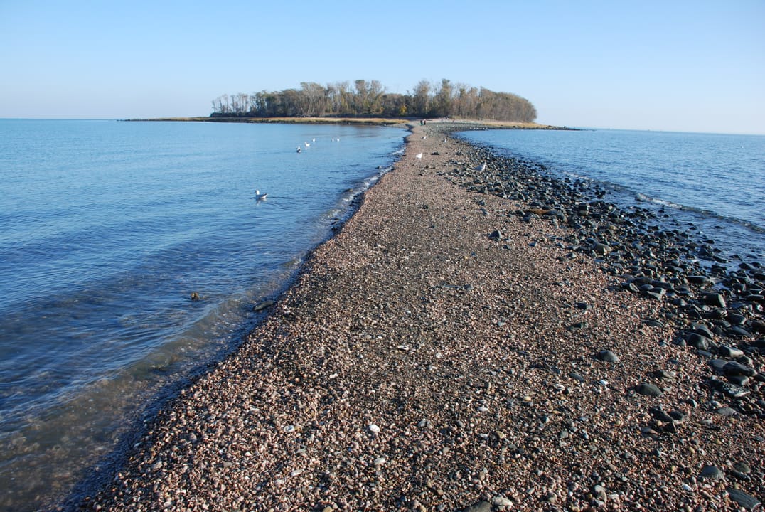 Tombolo to Charles Island, Silver Sands State Park, Milford, Connecticut