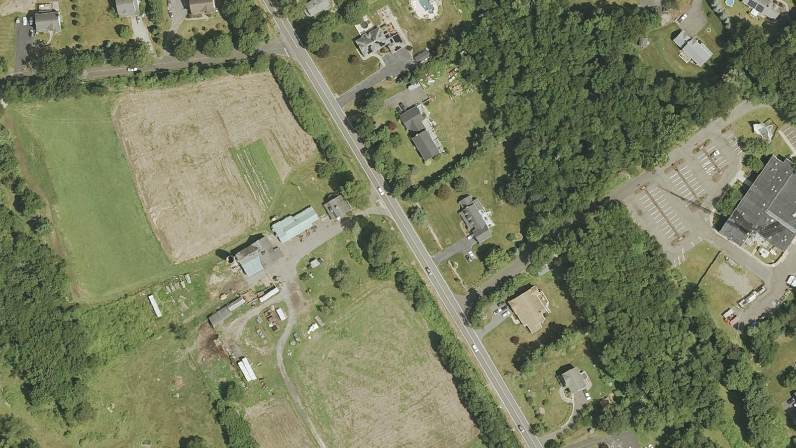 Aerial survey view of Great Hill Road