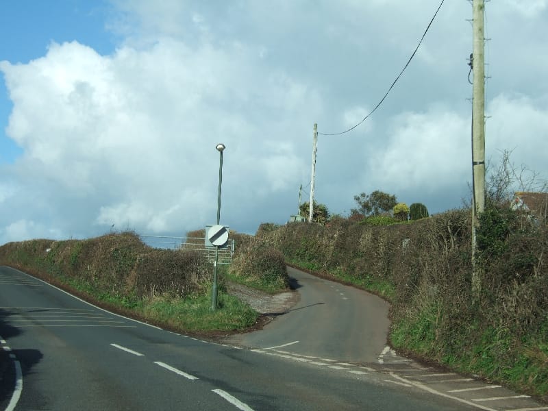 Great Hill Road leaving Barton Hill Road