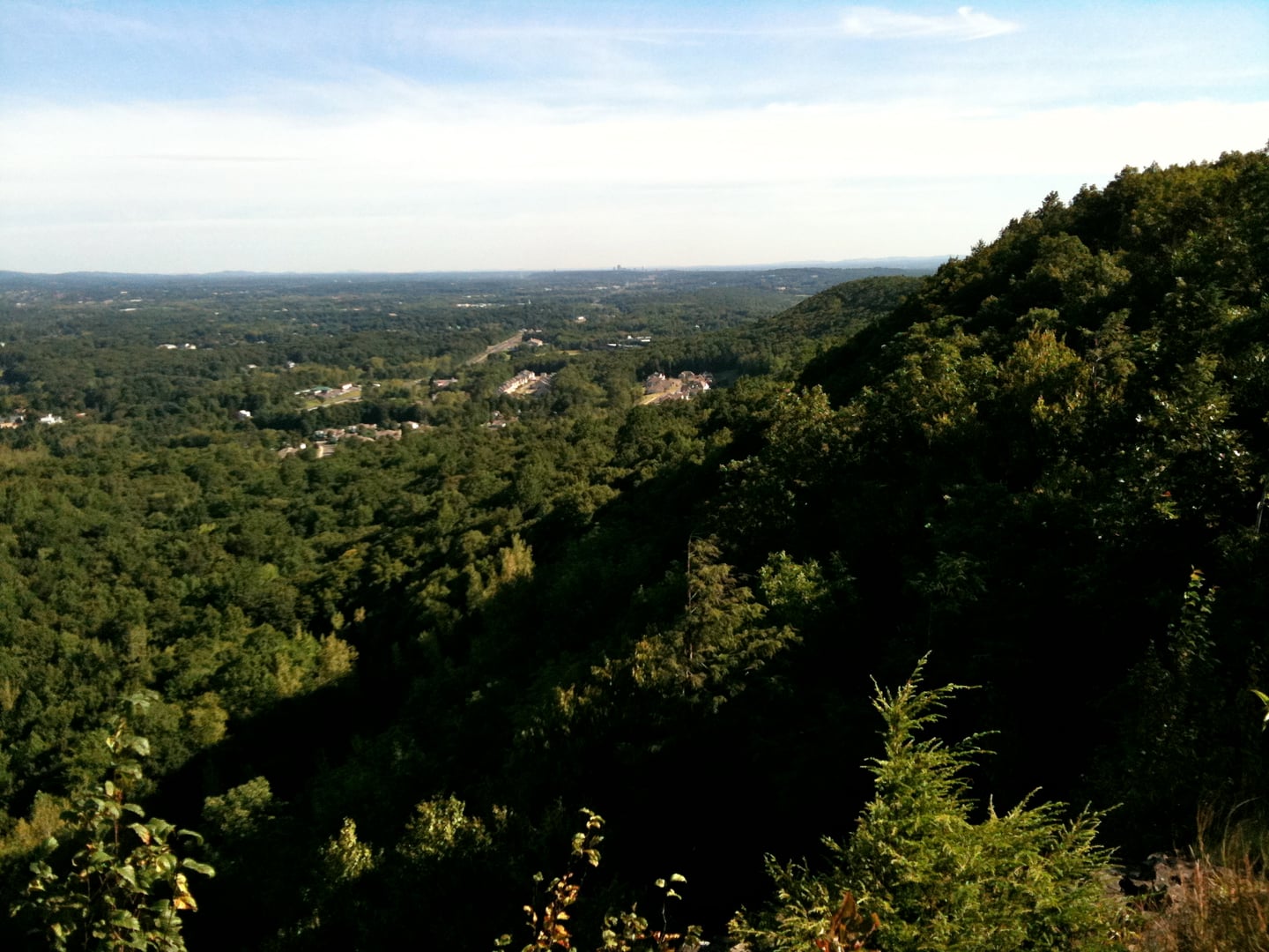 Mattabesett Blue-Blazed Trail.  

Lamentation Mountain looking north from Lamentation ridge line.