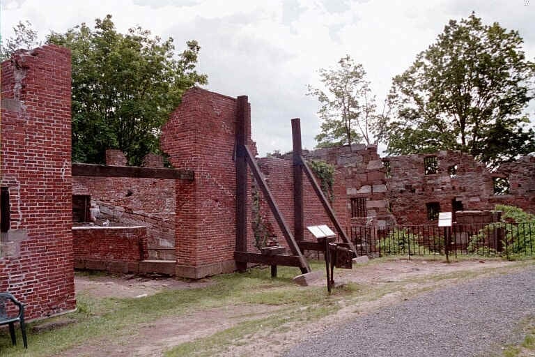 Old New-Gate Prison stone ruins, East Granby Connecticut