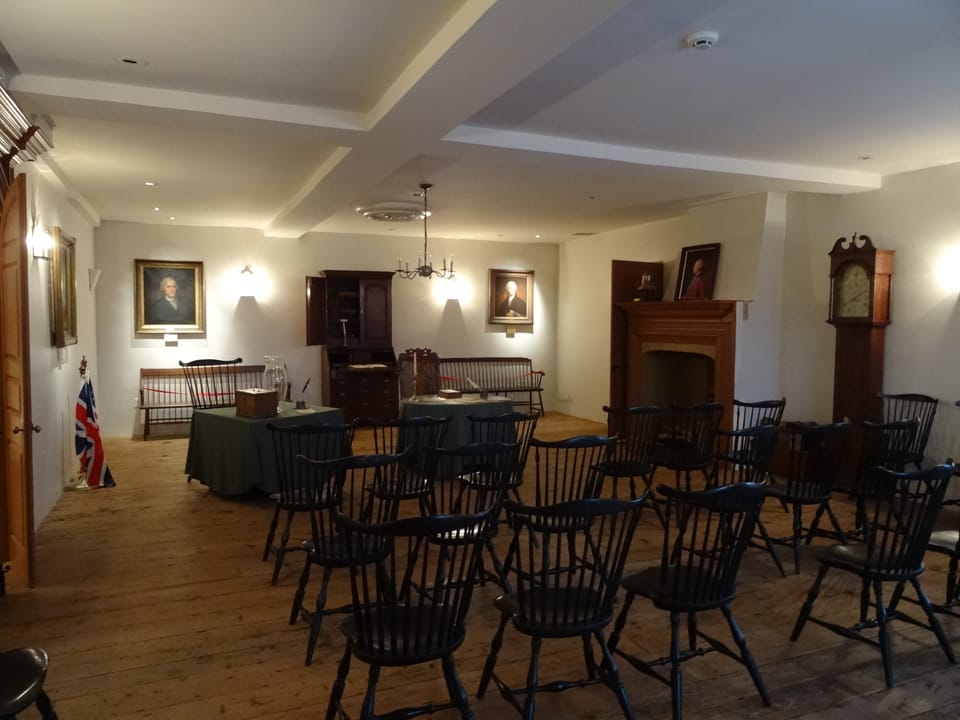 The room in the New Castle Court House where the Delaware Assembly met.