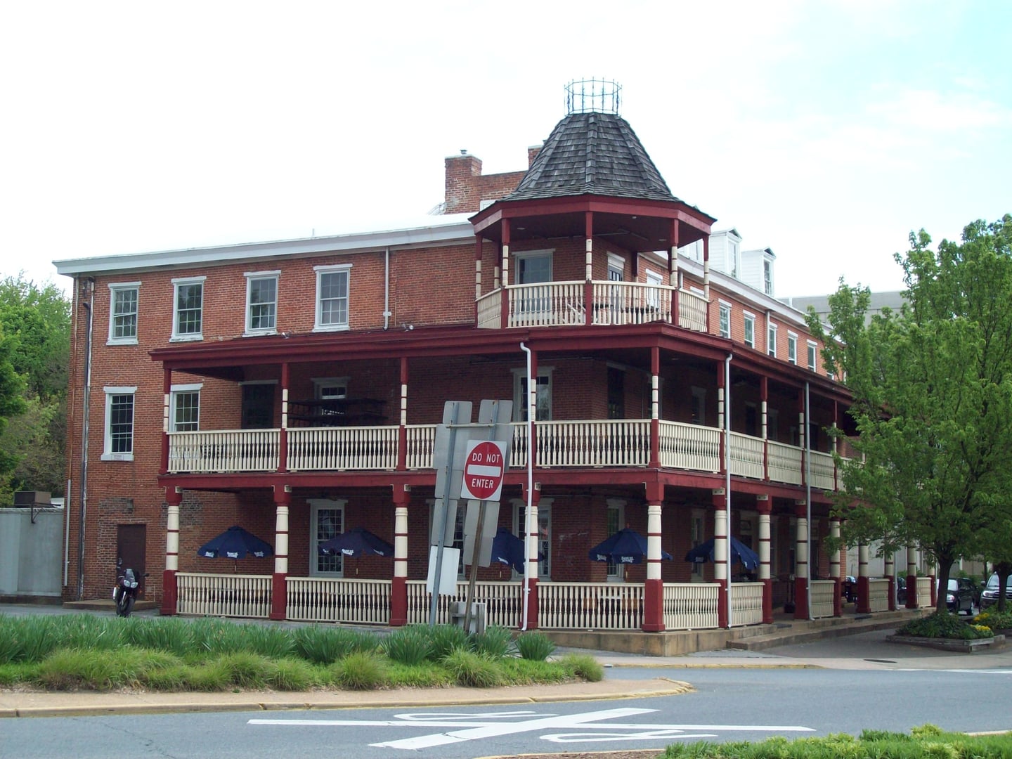 The 1851 Deer Park Tavern at 108 West Main Street in Newark, Delaware, listed on the National Register of Historic Places