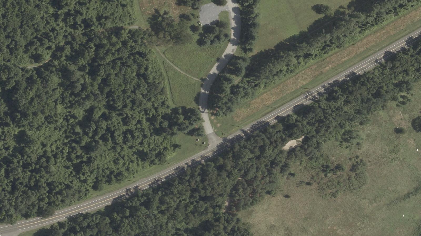 Aerial survey view of Lums Pond State Park