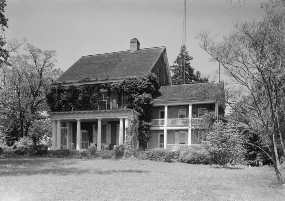 Woodburn, the brick Georgian governor's residence in Dover, Delaware
