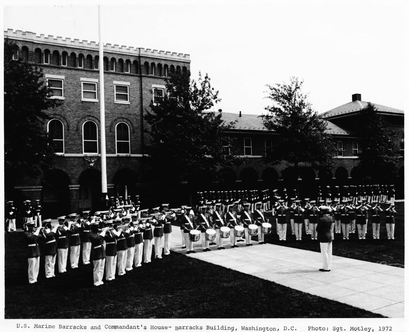 The U.S. Marine Corps Barracks and Commandant's House on 8th Street SE in Washington, DC