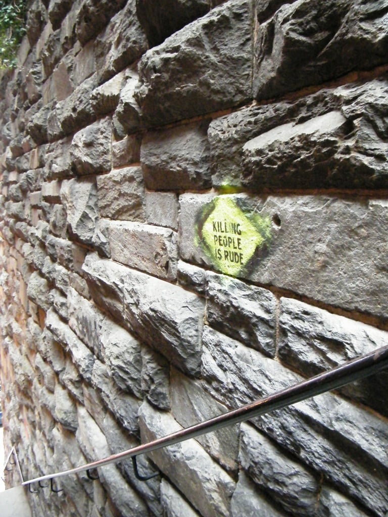 The concrete stairway in Georgetown, Washington, D.C., known as the Exorcist Steps, descending from Prospect Street NW to M Street NW