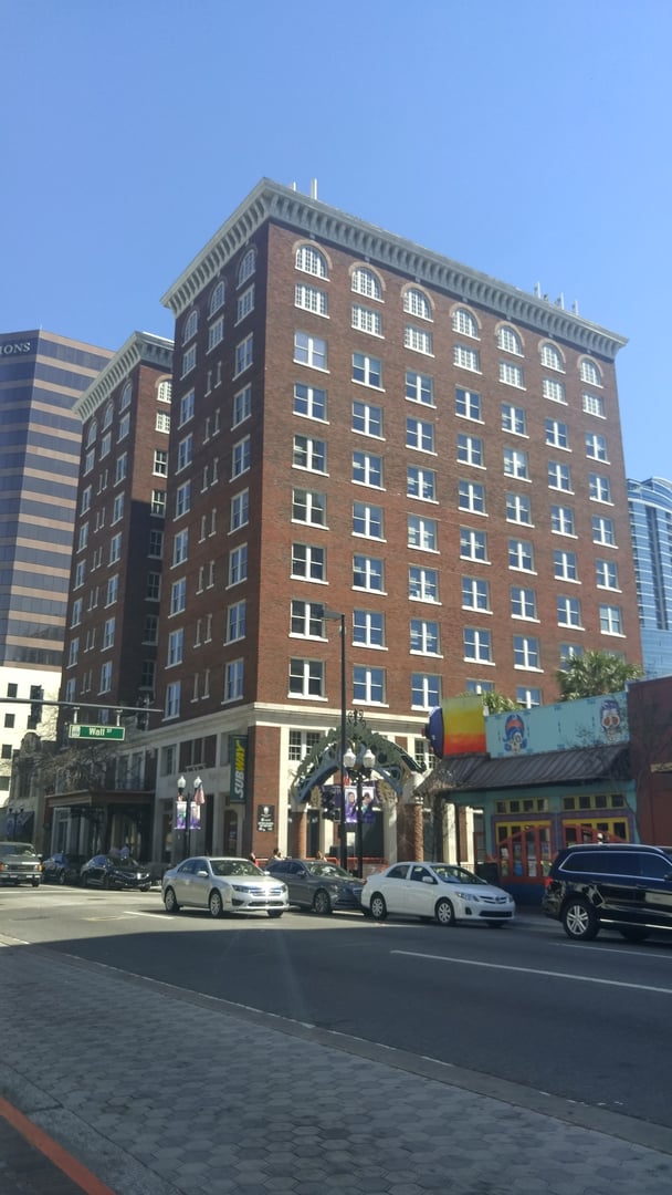 The 11-story Angebilt Building at 37 N Orange Avenue in downtown Orlando, Florida — built in 1923 as the city's tallest structure, now an office and coworking complex