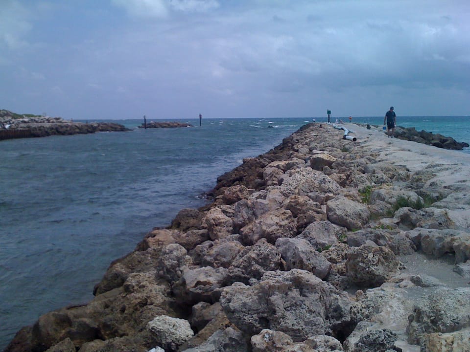 View of the Boca Raton Inlet and Bridge in Boca Raton, Florida — the South Inlet Park area where decades of paranormal reports have been documented