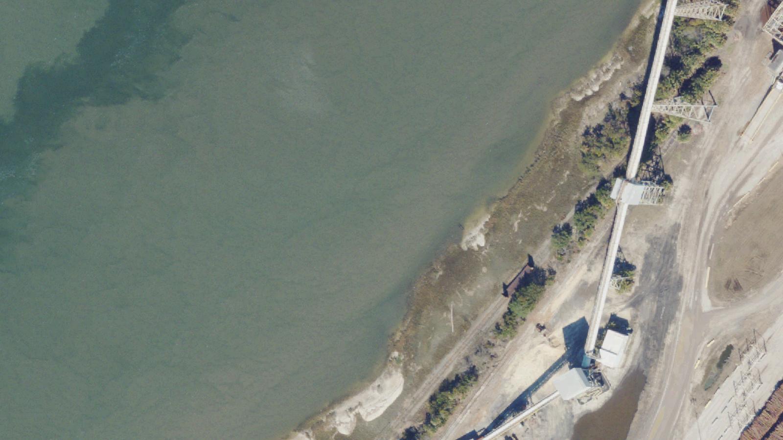 Aerial survey view of Bosque Bello Cemetery