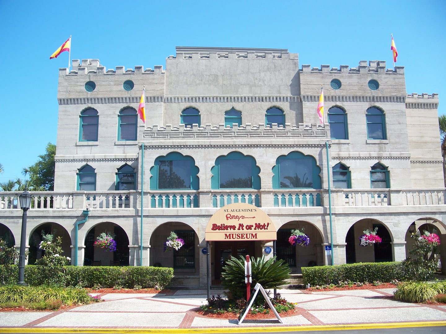 Castle Warden exterior at 19 San Marco Avenue in St. Augustine, Florida — the 1887 mansion now housing Ripley's Believe It or Not Museum