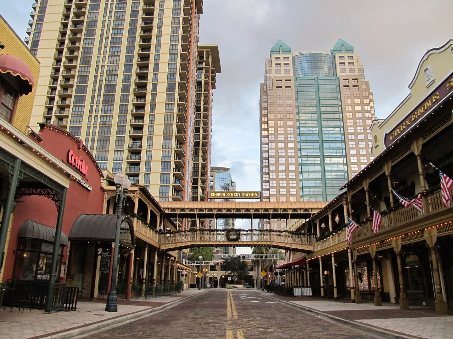 Church Street Station historic 1889 Eclectic Victorian depot building in downtown Orlando, Florida, now serving as a SunRail commuter station