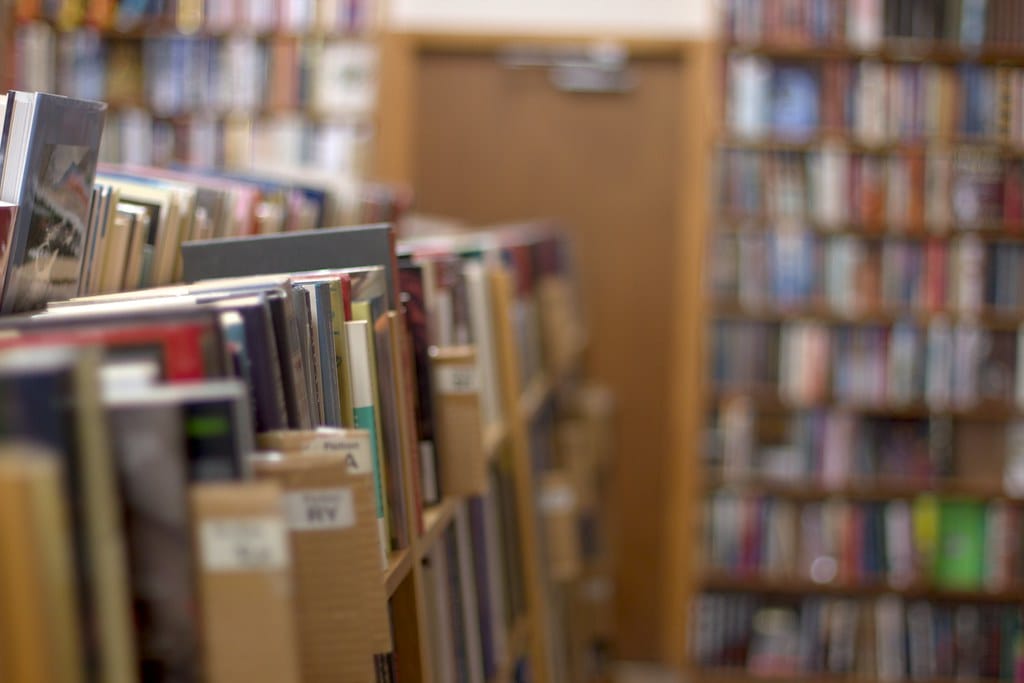 Used fiction room at Haslam's Book Store in St. Petersburg, FL.