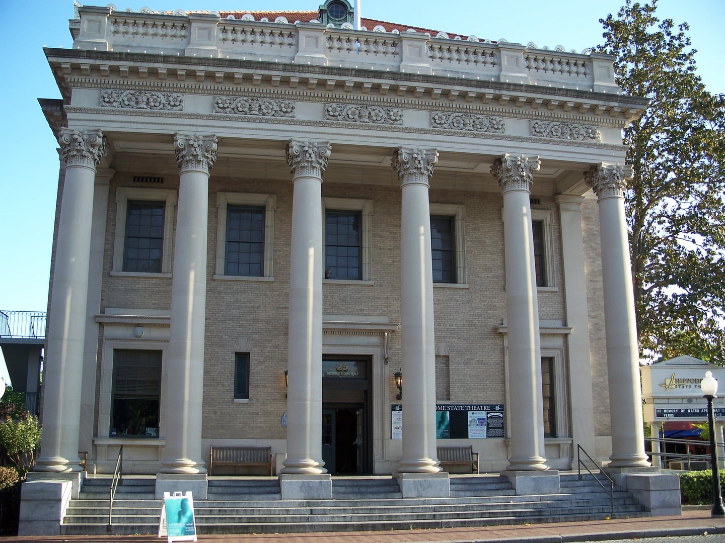 The Hippodrome State Theatre in Gainesville, Florida — a 1911 Beaux Arts federal courthouse building listed on the National Register of Historic Places.