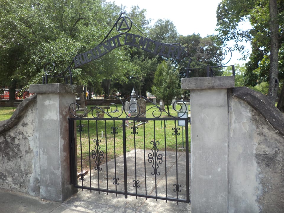 Huguenot Cemetery gate, St. Augustine, St. Johns County, Florida