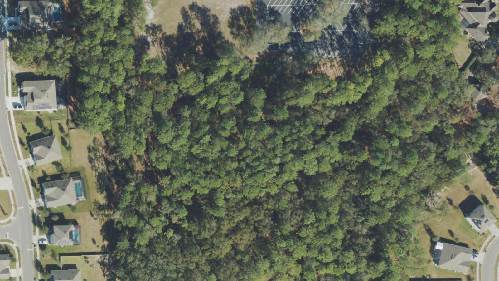 Aerial survey view of Lake Helen-Cassadaga Cemetery