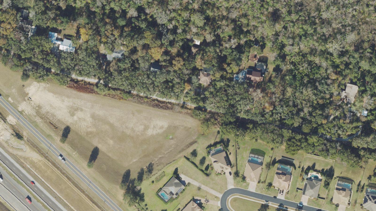 Aerial survey view of Magnolia Creek Lane