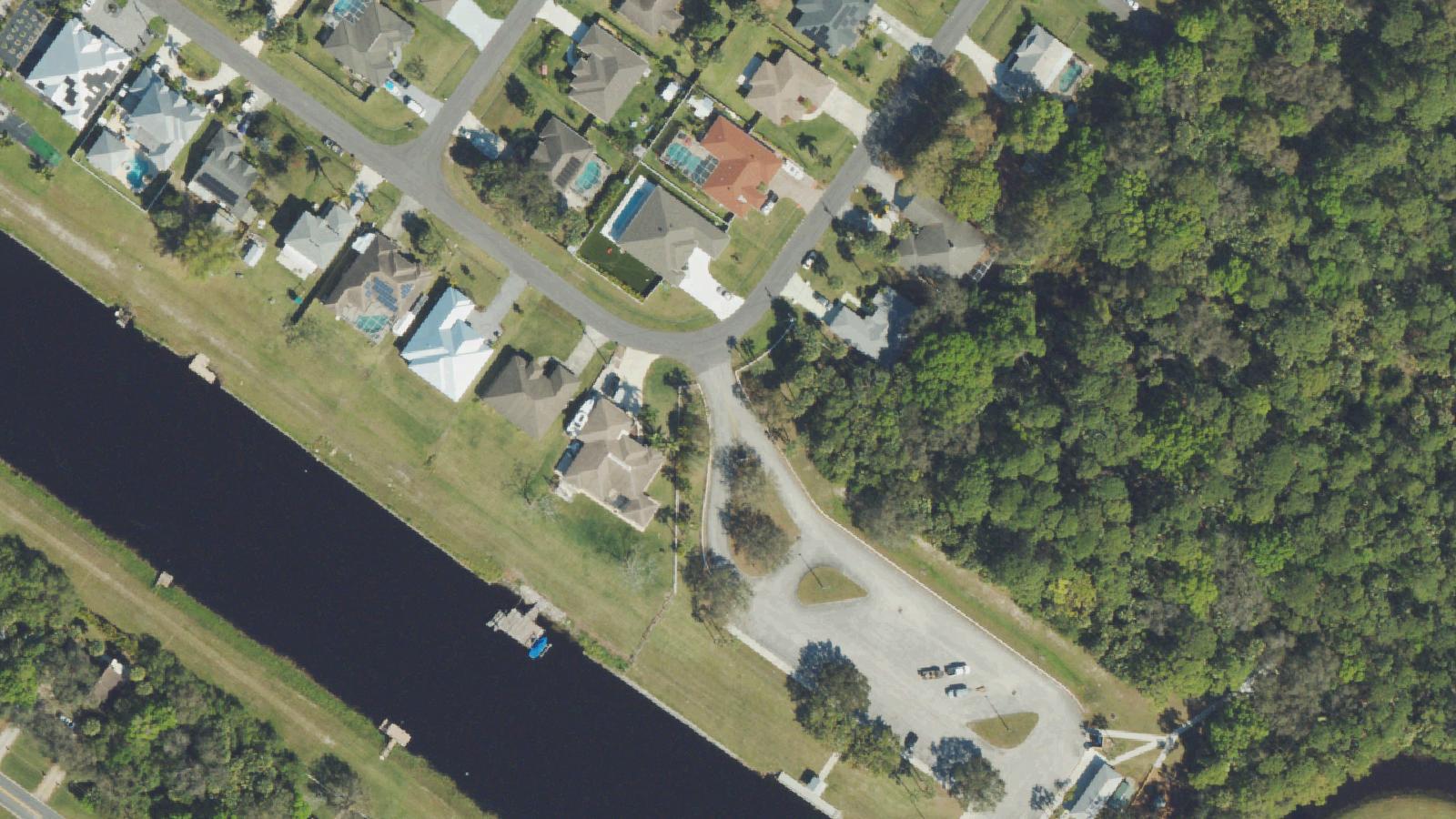Aerial survey view of Oak Hammock Park (The Devil's Tree)