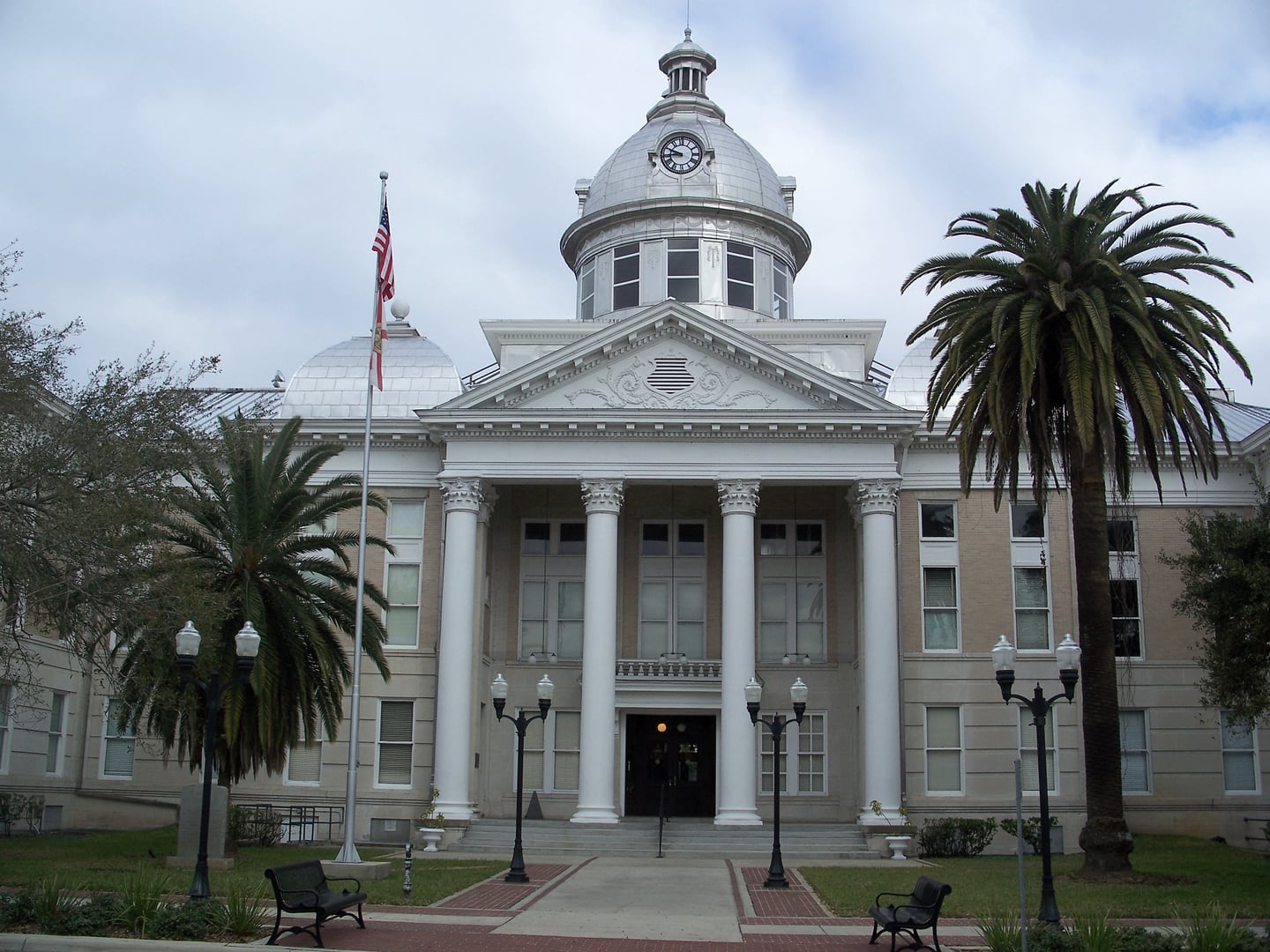 Neoclassical 1909 Old Polk County Courthouse, now the Polk County History Center, in Bartow, Florida