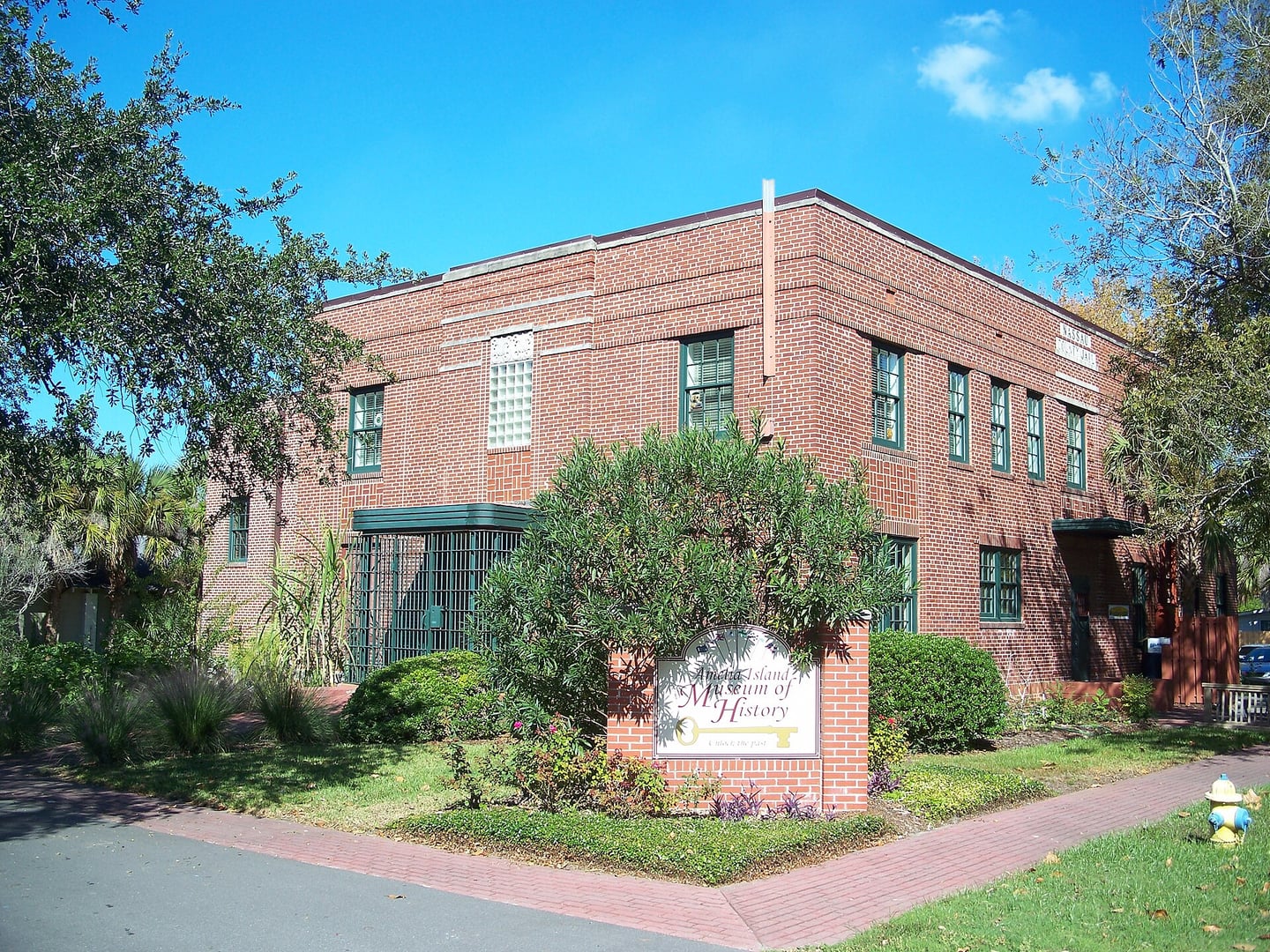 The former Nassau County Jail building, now the Amelia Island Museum of History, in Fernandina Beach, Florida