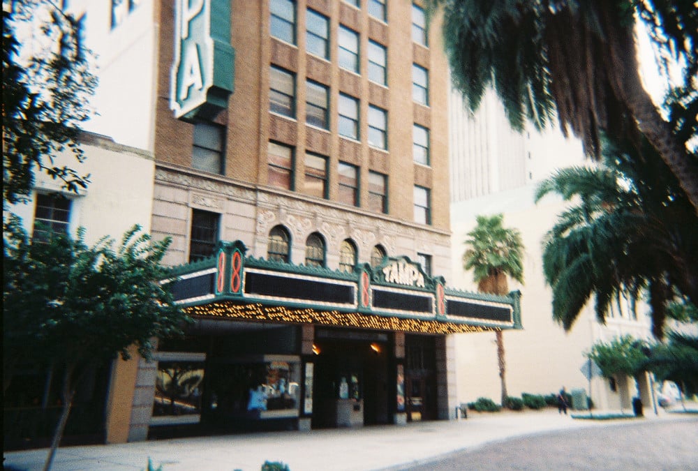 Tampa Theatre exterior marquee, Tampa Florida