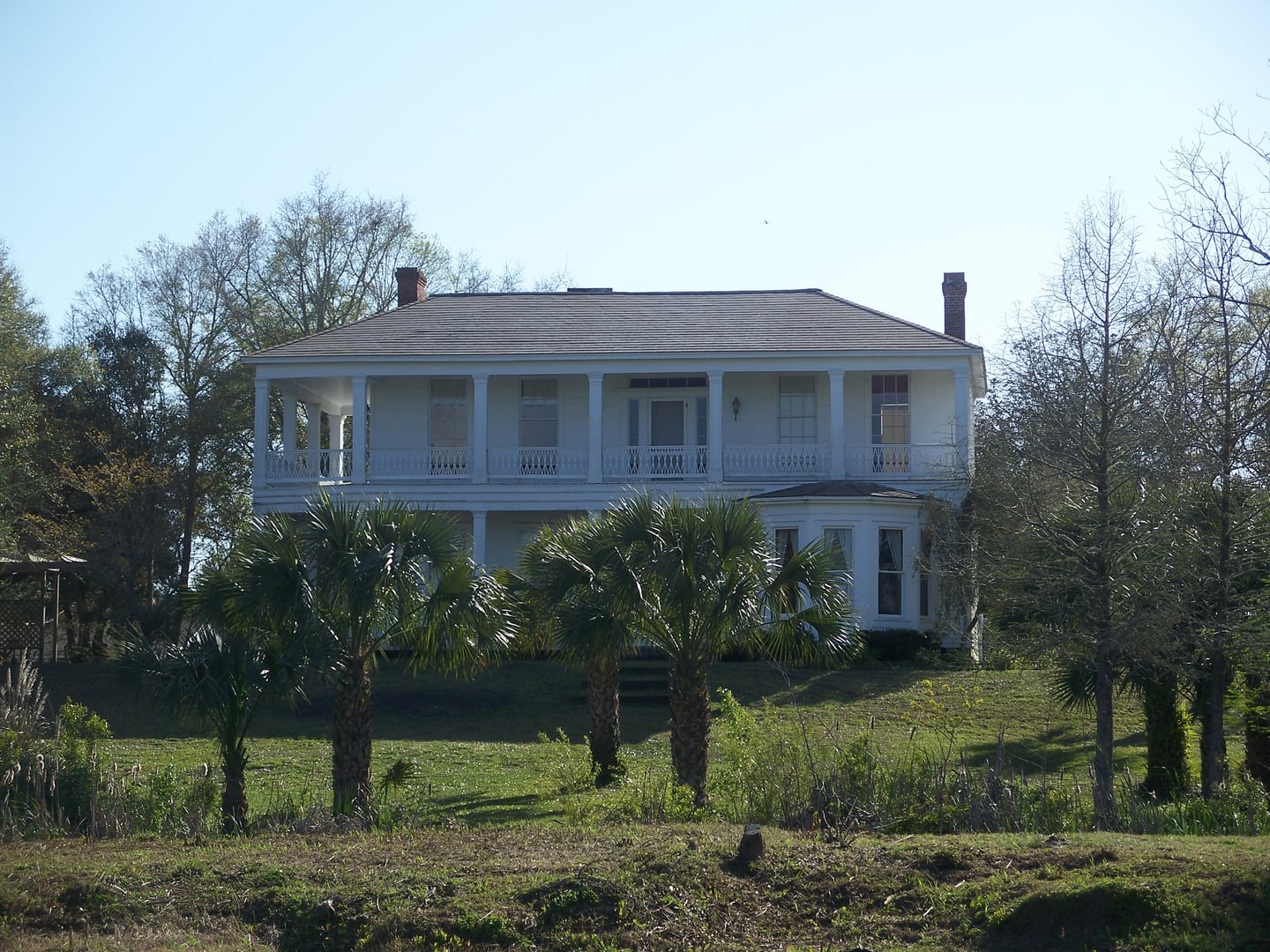 The 1838 Orman House in Apalachicola, Florida, a Greek Revival antebellum mansion now operated as a Florida State Park