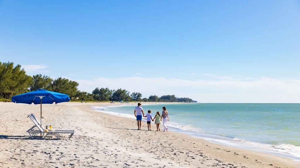 South Seas Resort aerial view of Captiva Island Florida beachfront property