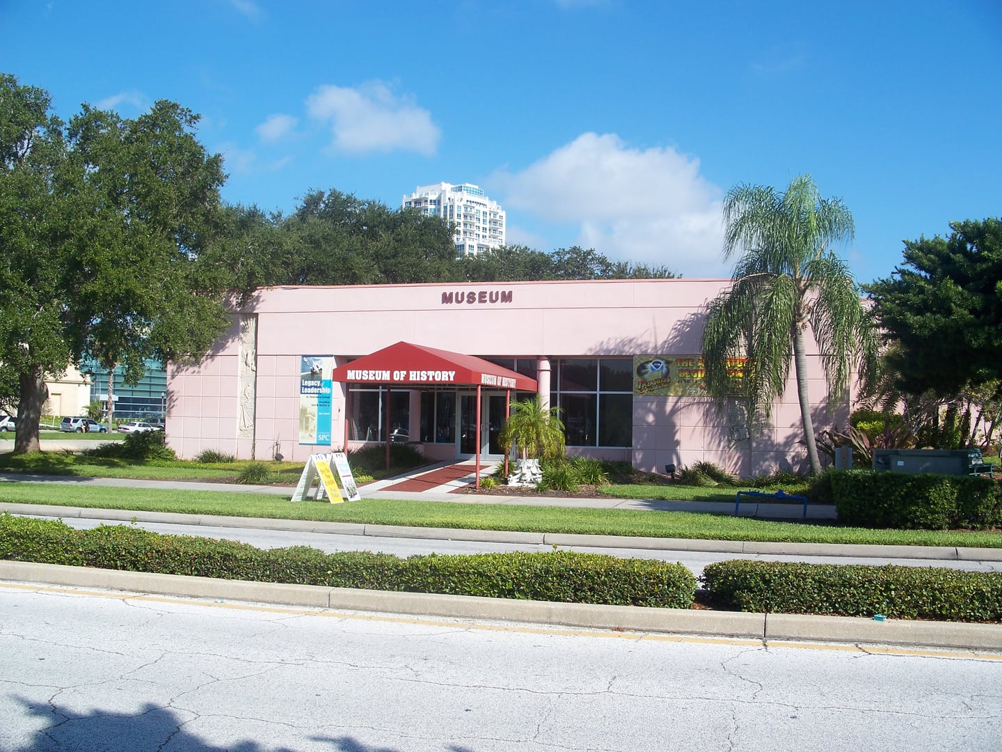 Exterior of the St. Petersburg Museum of History at 335 2nd Avenue NE, Pinellas County's oldest museum