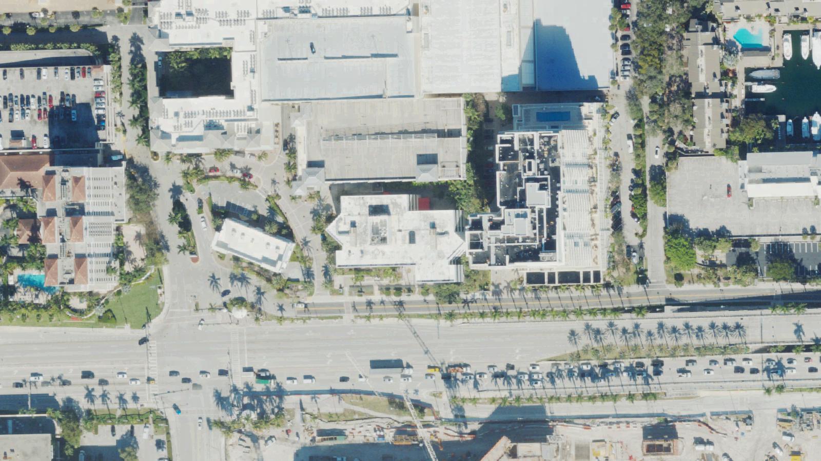 Aerial survey view of Sunrise Hall — Art Institute of Fort Lauderdale Dormitory