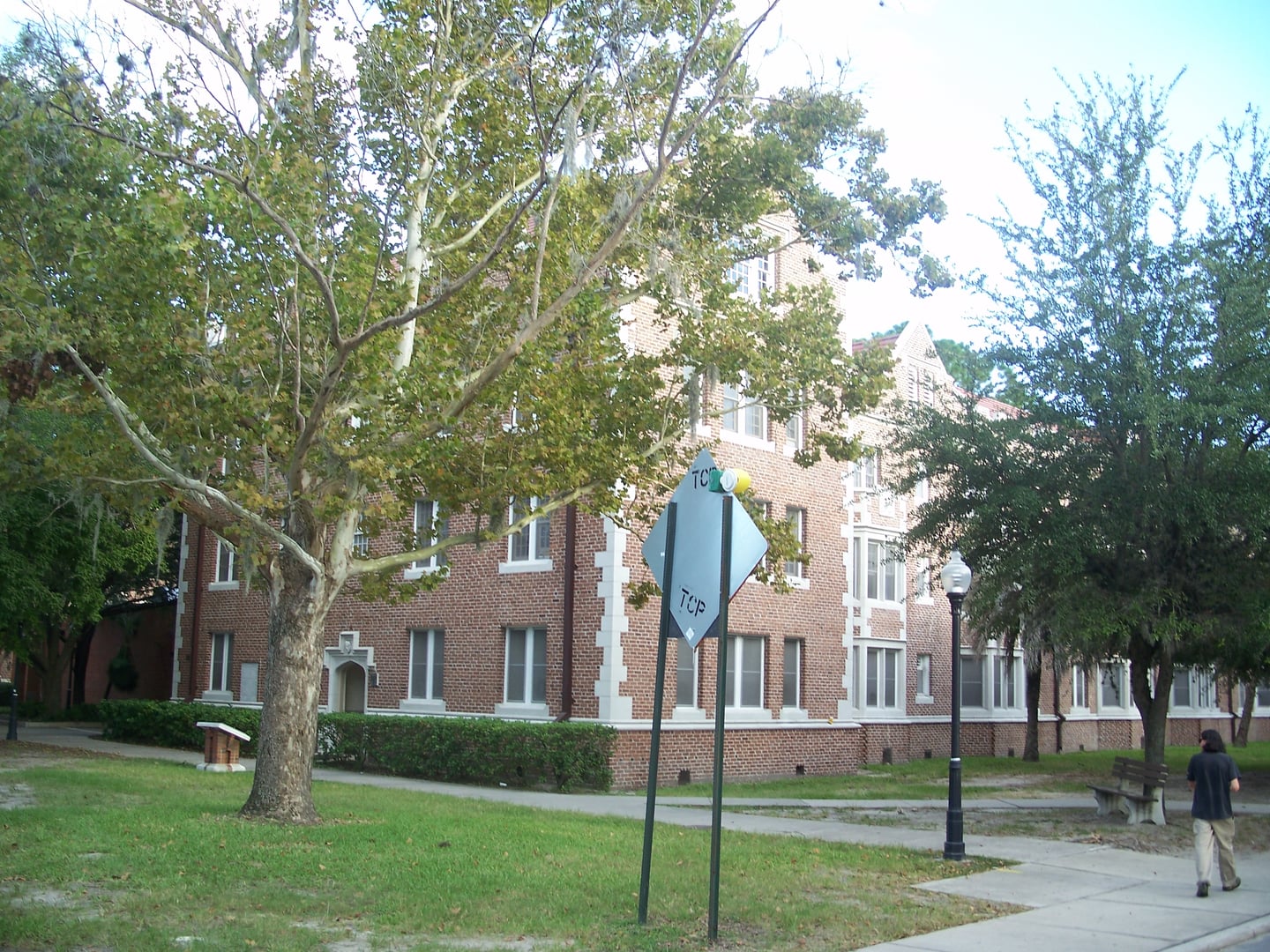 Thomas Hall, the oldest building on the University of Florida campus in Gainesville, a brick residence hall on the historic quad