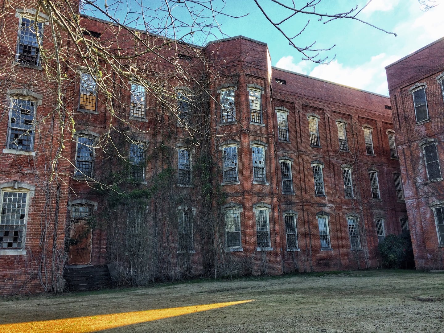 Dormitory building at Central State Hospital campus in Milledgeville Georgia