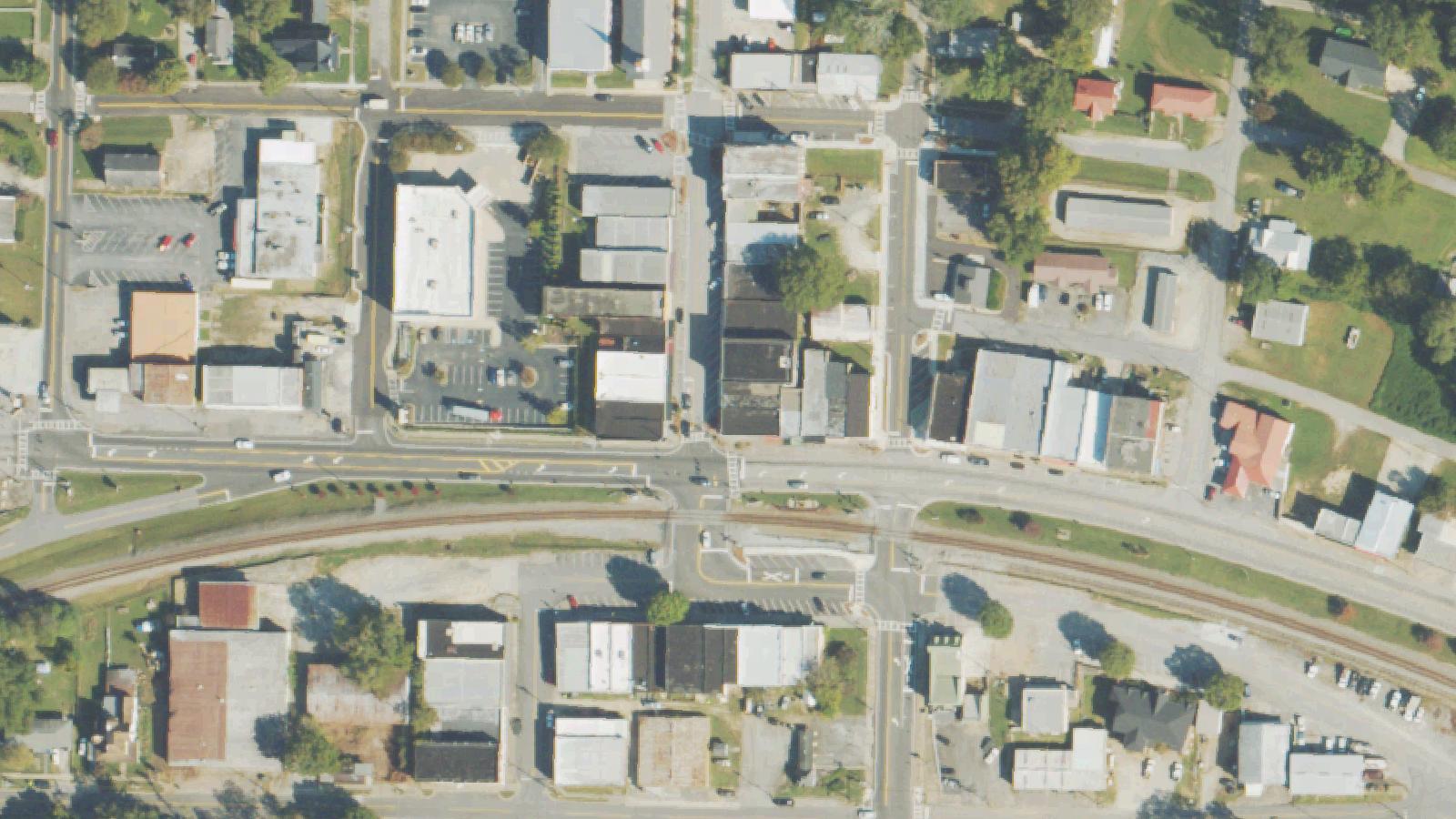 Aerial survey view of Devil's Kitchen