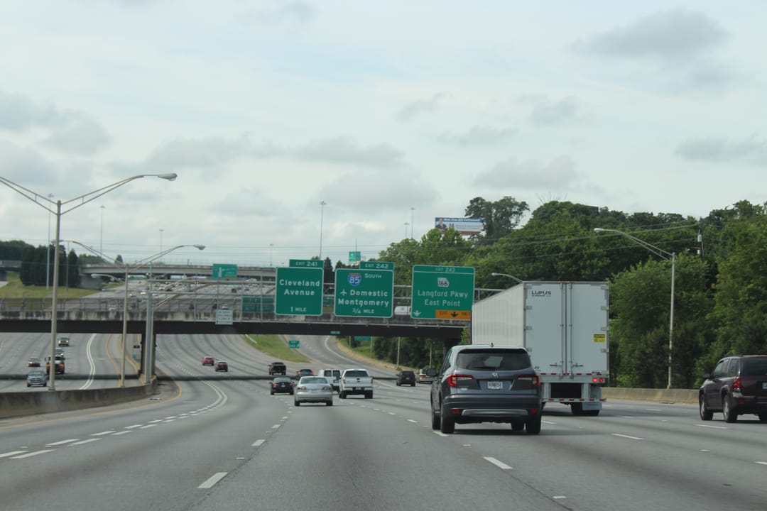 Downtown Connector sb Exit 243, Atlanta, Fulton County, Georgia