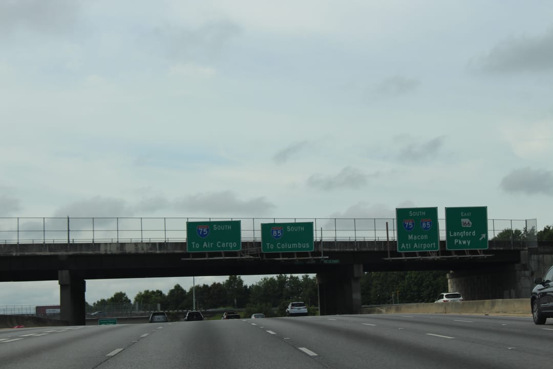 Downtown Connector sb GA166 Overpass, Atlanta, Fulton County, Georgia