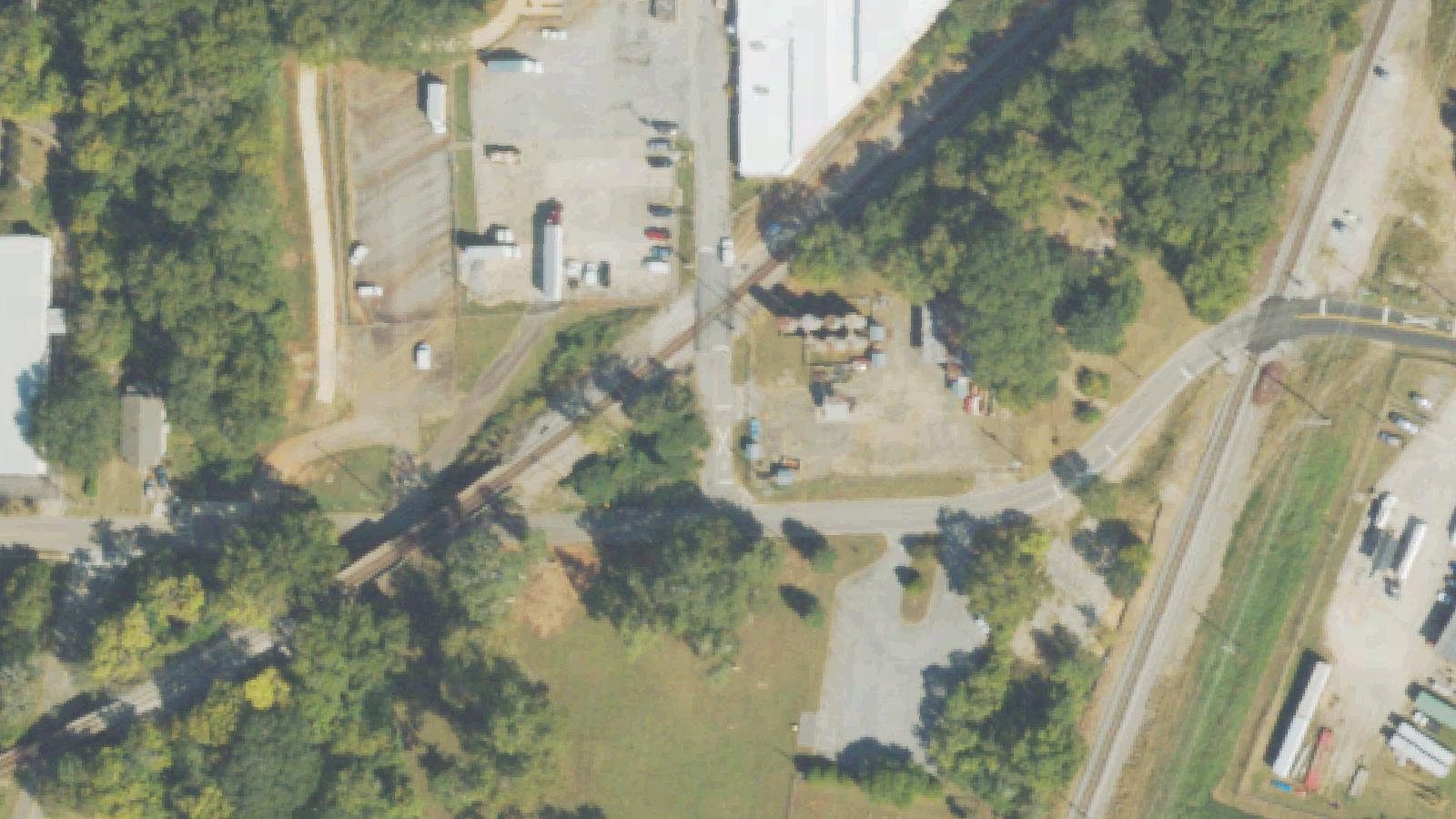 Aerial survey view of Hillview Cemetery