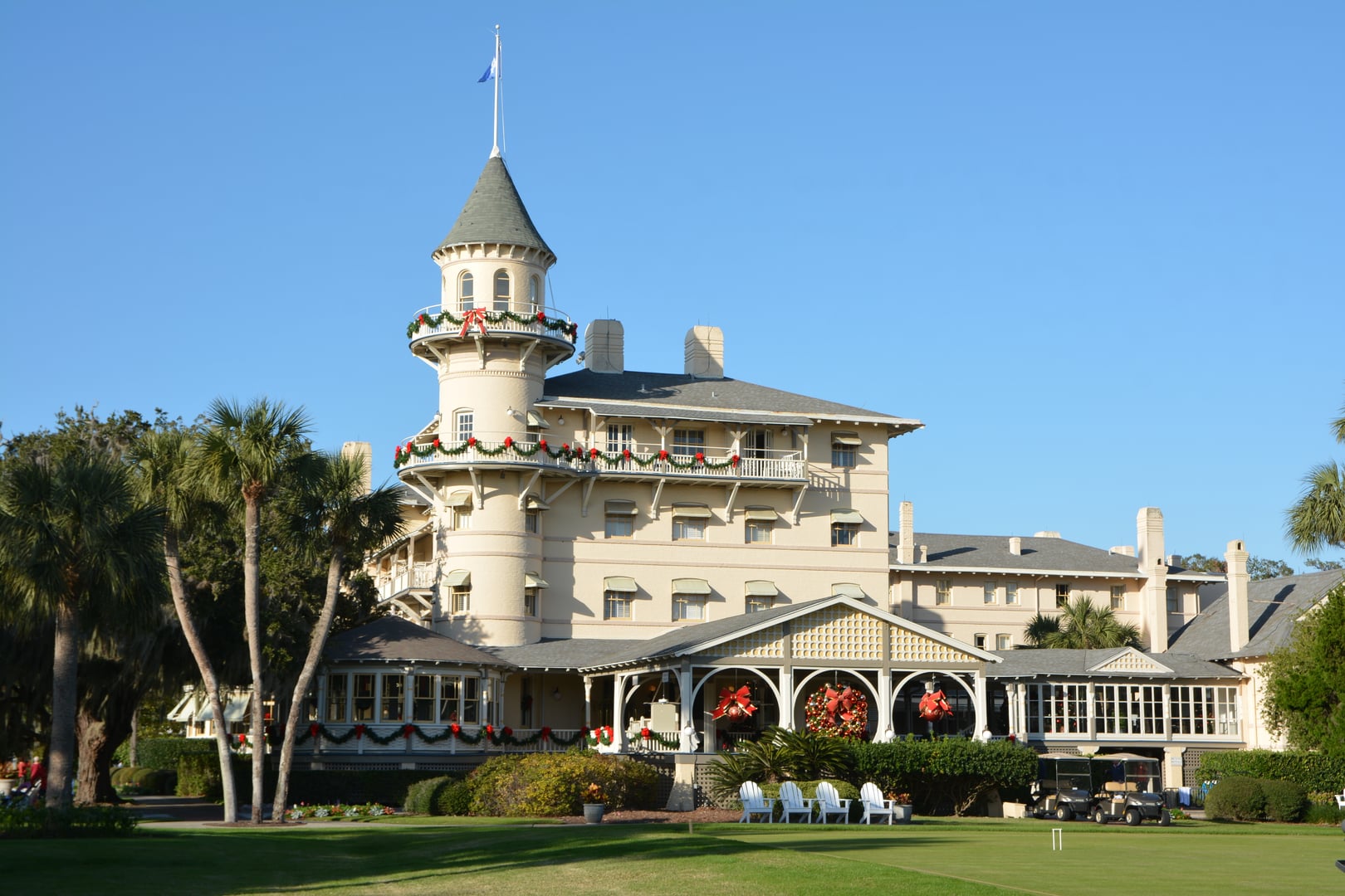 Jekyll Island Club Victorian clubhouse historic resort on Jekyll Island Georgia