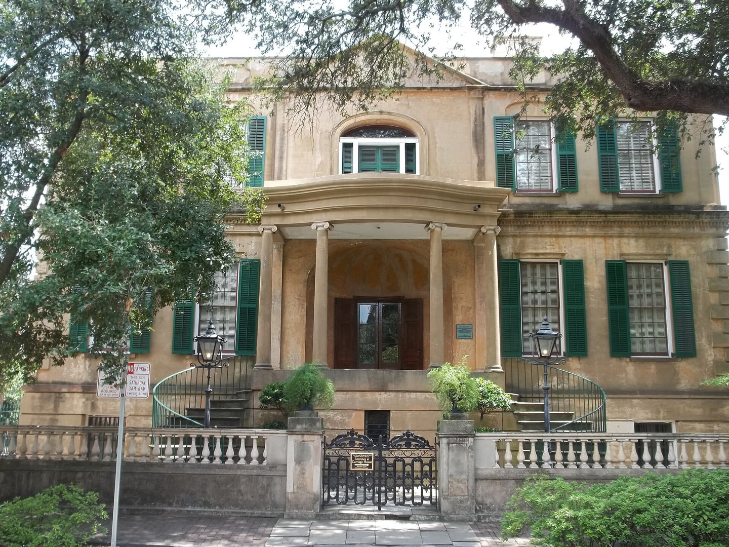 The Owens-Thomas House (1819), a Regency mansion at 124 Abercorn Street on Oglethorpe Square in Savannah, Georgia, designed by William Jay and a National Historic Landmark
