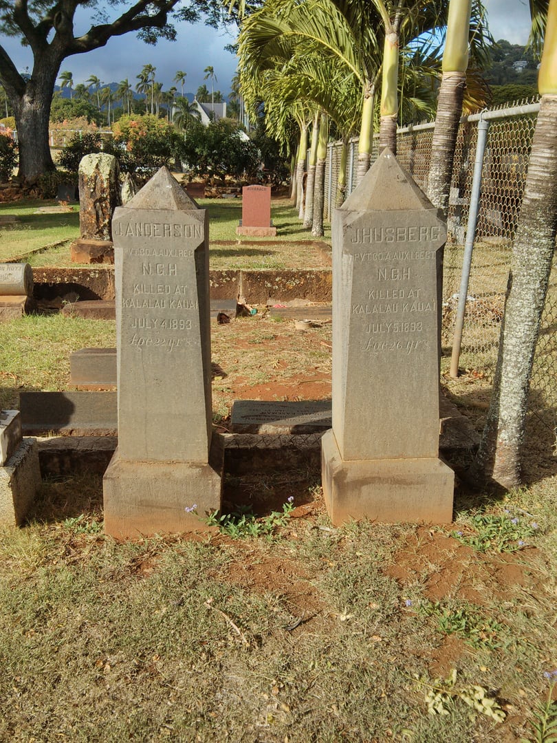 Victorian monuments at Oʻahu Cemetery, the oldest public cemetery in Honolulu