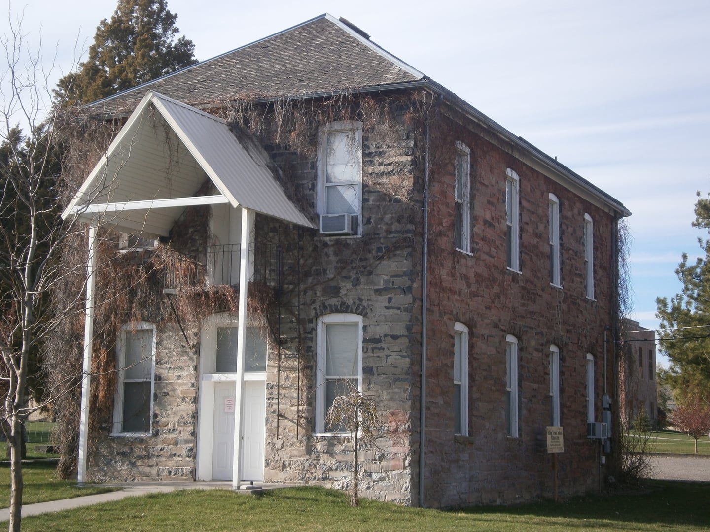 Swanger Hall, one of the historic Albion Normal School buildings in Albion, Idaho