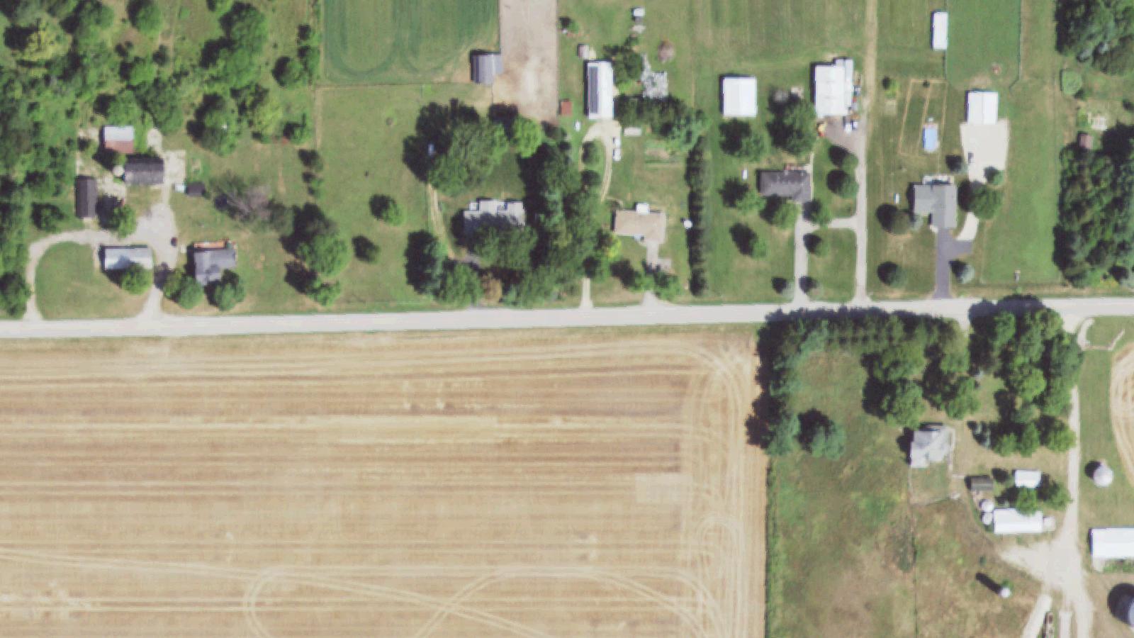 Aerial survey view of Blood Point Road