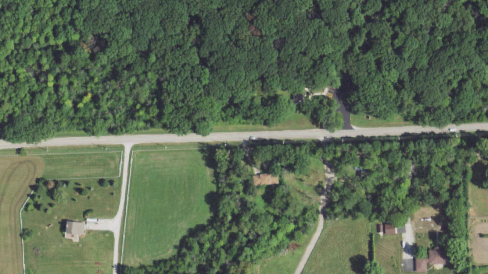 Aerial survey view of Bruce Road