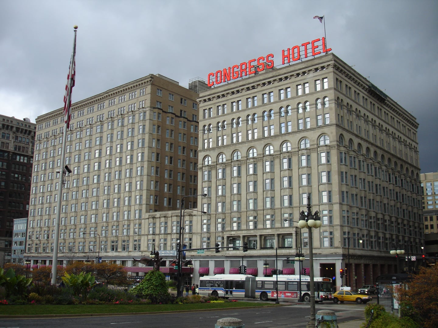 Congress Plaza Hotel Chicago departure point for Chicago Hauntings ghost tours