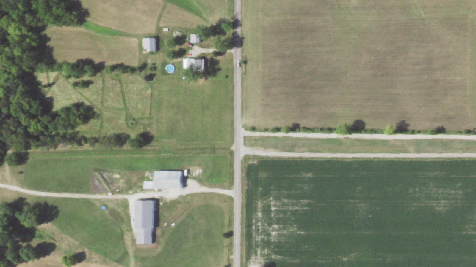 Aerial survey view of Cole Hollow Road — Cohomo Monster Site