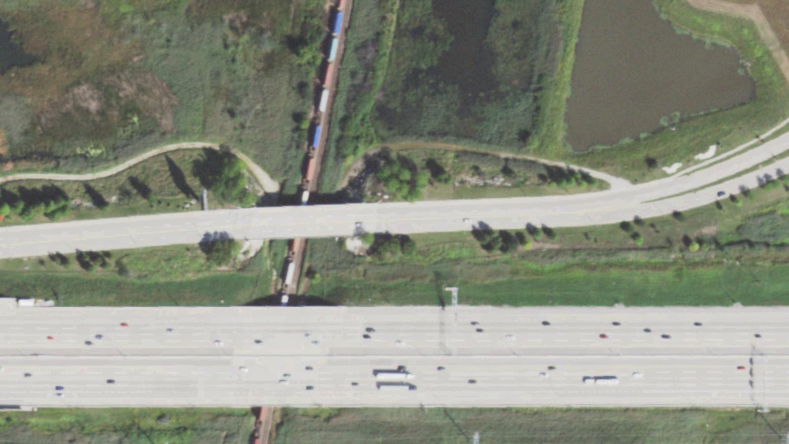 Aerial survey view of Shoe Factory Road